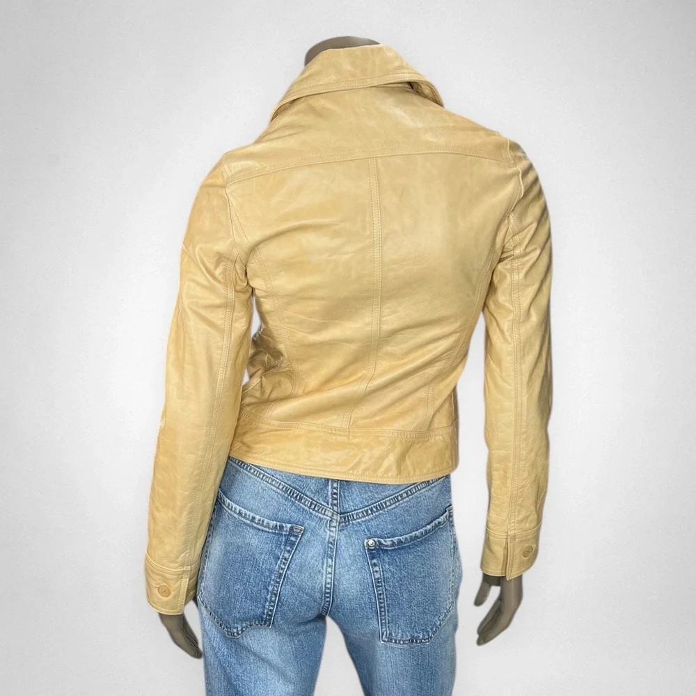 ROBERTO KLEIN Lambskin Leather Jacket‎ Small